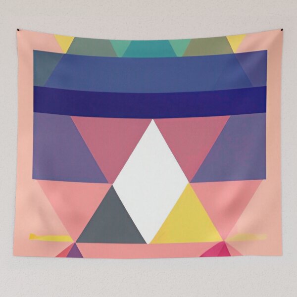 Item preview, Colorful Abstract Triangle Design designed and sold by bandjdesigns.