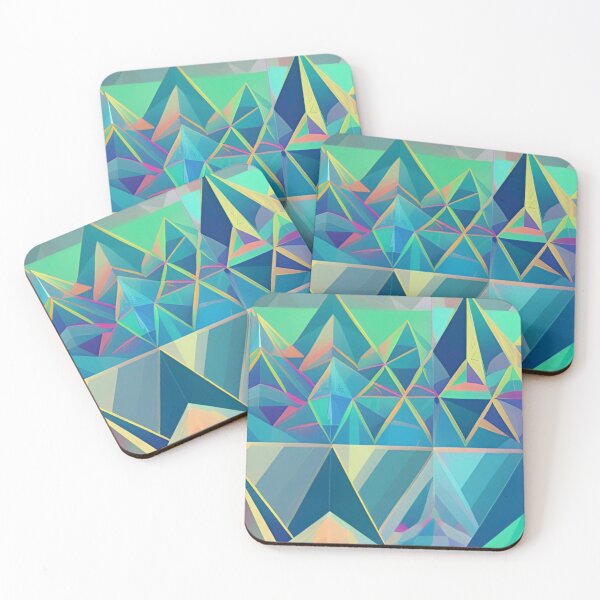 Item preview, Colorful Abstract Triangle Pattern designed and sold by bandjdesigns.
