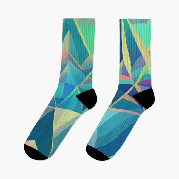 Item preview, Colorful Abstract Triangle Pattern designed and sold by bandjdesigns.