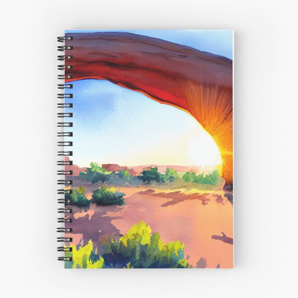 Aperçu de l'œuvre Mesa Arch Sunrise Paysage dans l'art de l'aquarelle créée et vendue par viewgraphics.