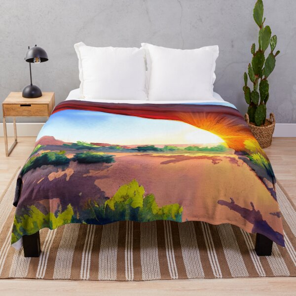 Item preview, Mesa Arch Sunrise Landscape in Watercolor Art designed and sold by viewgraphics.