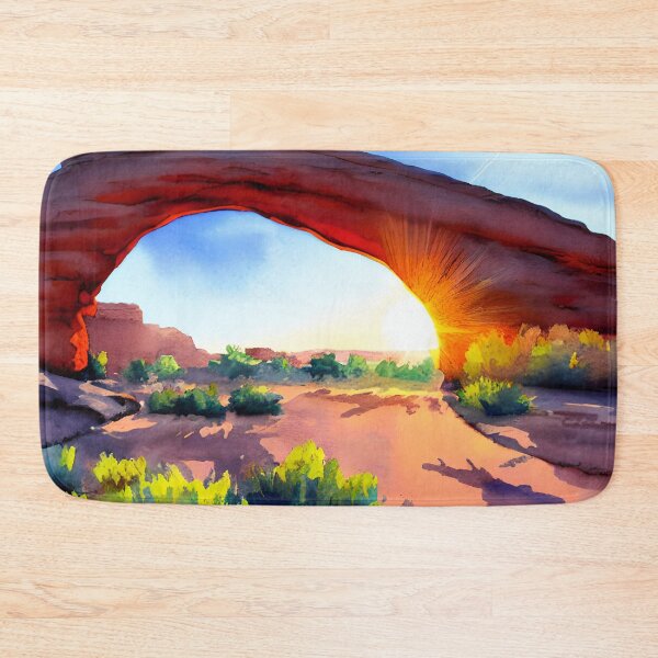 Item preview, Mesa Arch Sunrise Landscape in Watercolor Art designed and sold by viewgraphics.