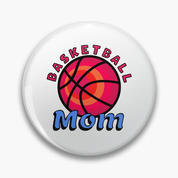 Item preview, Basketball Mom Bright Bold Orange and Blue designed and sold by artfulnotebook.