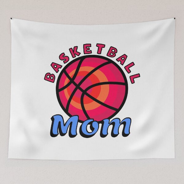 Item preview, Basketball Mom Bright Bold Orange and Blue designed and sold by artfulnotebook.