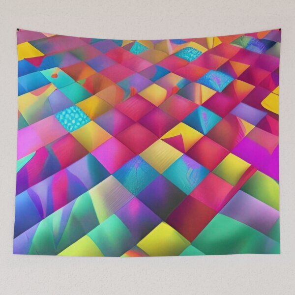 Item preview, Colorful Square Pattern Design designed and sold by bandjdesigns.