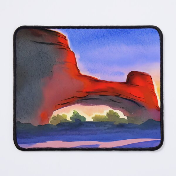 Item preview, Mesa Arch Sunrise Landscape in Watercolor Art designed and sold by viewgraphics.