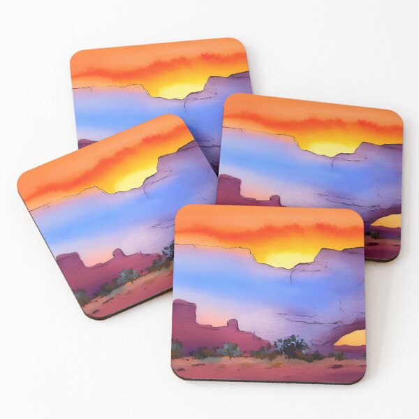 Item preview, Mesa Arch Sunrise Landscape in Watercolor Art designed and sold by viewgraphics.