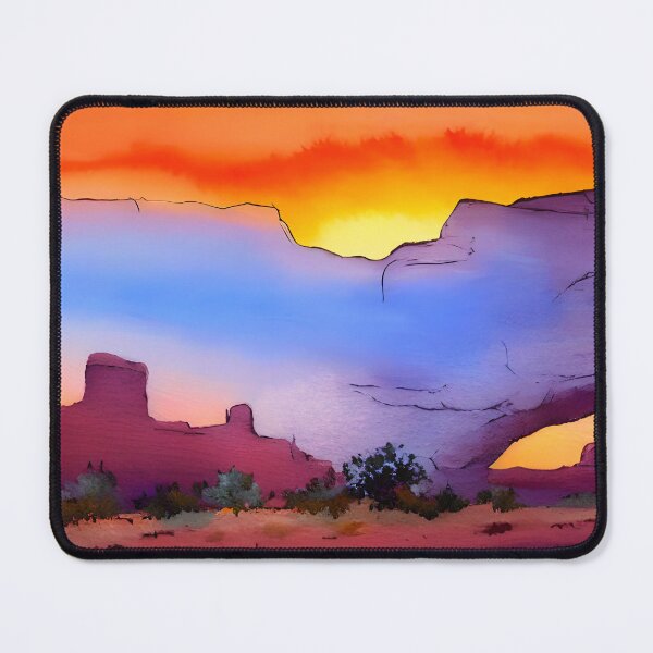 Item preview, Mesa Arch Sunrise Landscape in Watercolor Art designed and sold by viewgraphics.