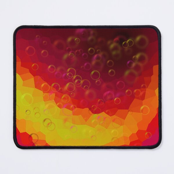 Item preview, Red polygonal background with bubbles.  designed and sold by fuzzyfox.