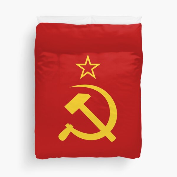 Flag of the Soviet Union (1924–1955). Союз Советских Социалистических Республик Duvet Cover