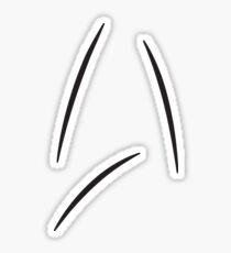 Minimalist Star Fleet Insignia Sticker