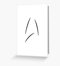 Minimalist Star Fleet Insignia Greeting Card