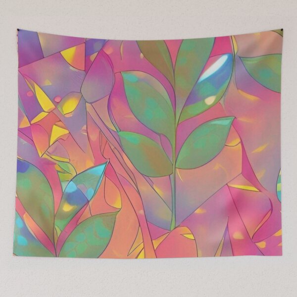 Item preview, Colorful Psychedelic Leaf Design designed and sold by bandjdesigns.