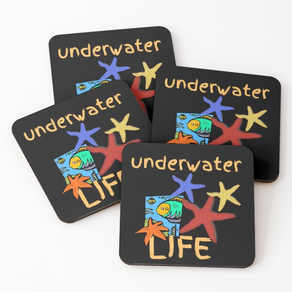 Item preview, Underwater Life with Fish and Starfish designed and sold by theredsharp.