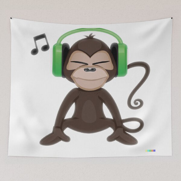 Item preview, Monkey Jamming the Music designed and sold by JOY STORE 45.