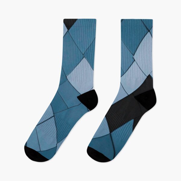 Item preview, Abstract Blue Triangle Pattern designed and sold by bandjdesigns.