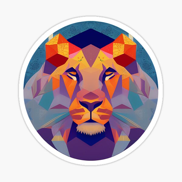 "Lion's Pride Sticker " Sticker for Sale by Litheon | Redbubble