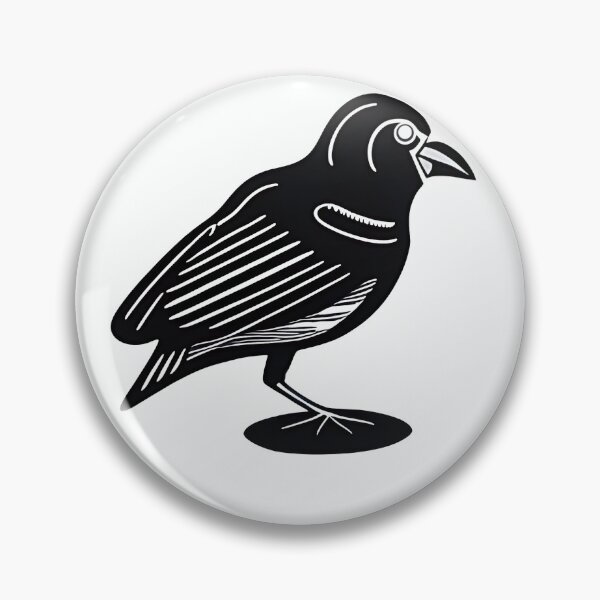 Item preview, "Monochrome Migrator" Abstract Bird Sticker Design  designed and sold by Litheon.