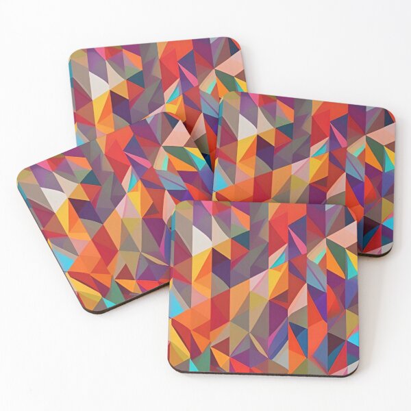 Item preview, Abstract Colorful Triangle Pattern designed and sold by bandjdesigns.