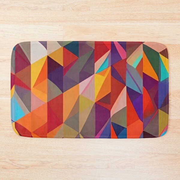 Item preview, Abstract Colorful Triangle Pattern designed and sold by bandjdesigns.