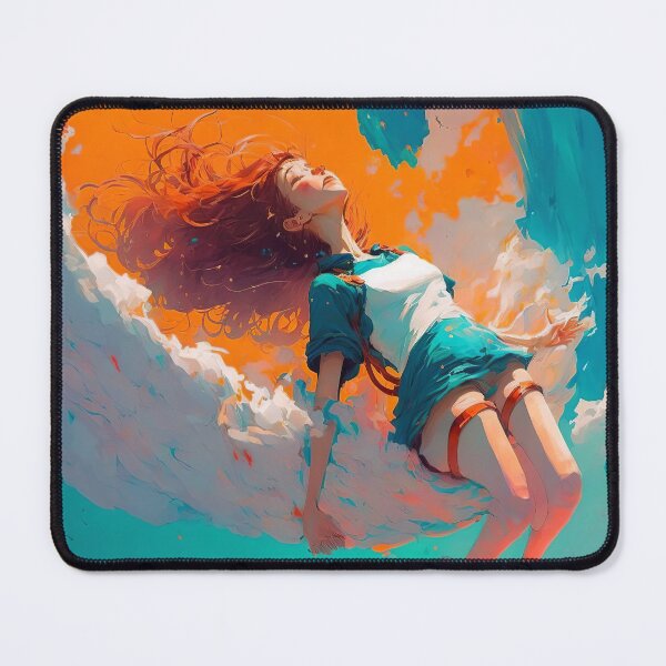 Vista previa del artículo con la obra «niña surcando el cielo», diseñado y vendido por Dicoart.