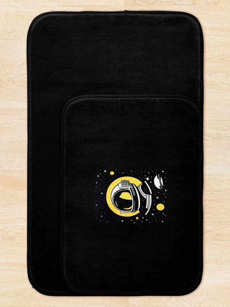 Thumbnail 5 of 6, Bath Mat, "Cosmic Explorer" Sticker Design designed and sold by Litheon.