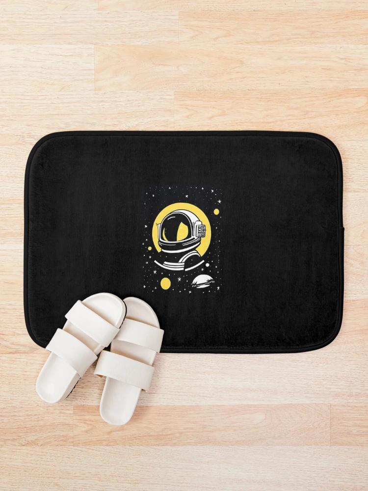 Thumbnail 1 of 6, Bath Mat, "Cosmic Explorer" Sticker Design designed and sold by Litheon.