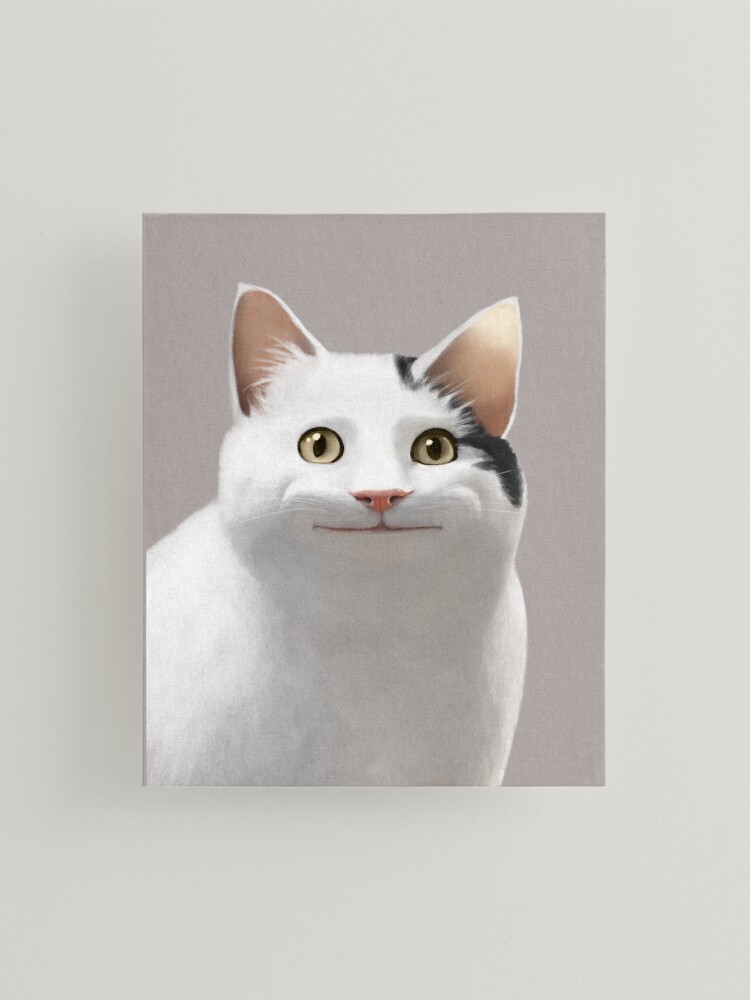 Polite Cat Meme | Mounted Print