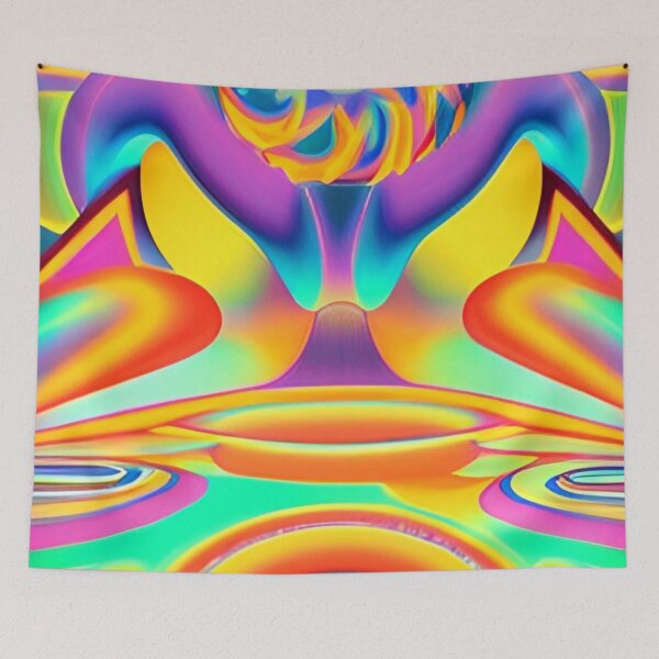Item preview, Psychedelic Colorful Design designed and sold by bandjdesigns.