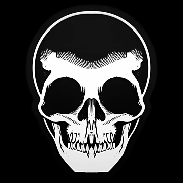 Artwork thumbnail, "Skull Sticker" Sticker Design by Litheon