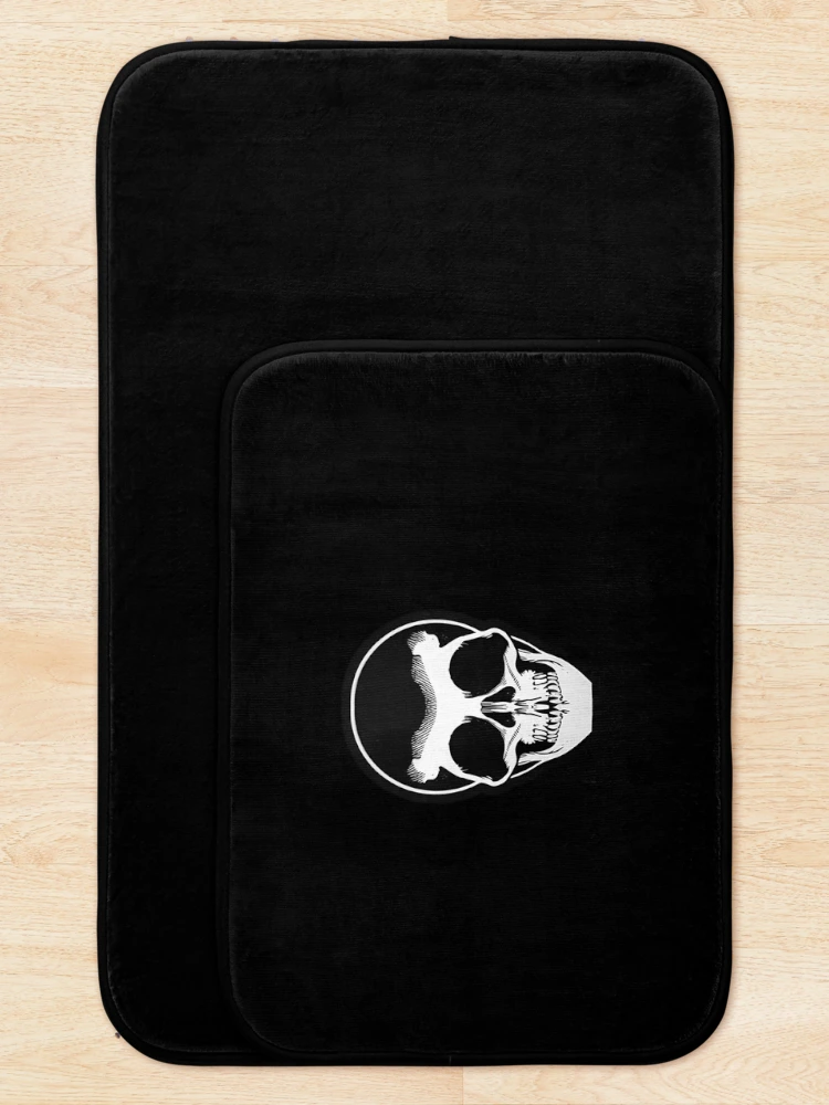 Thumbnail 5 of 6, Bath Mat, "Skull Sticker" Sticker Design designed and sold by Litheon.