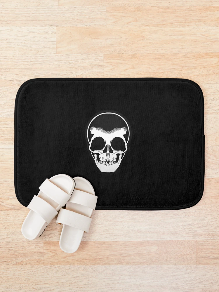 Thumbnail 1 of 6, Bath Mat, "Skull Sticker" Sticker Design designed and sold by Litheon.