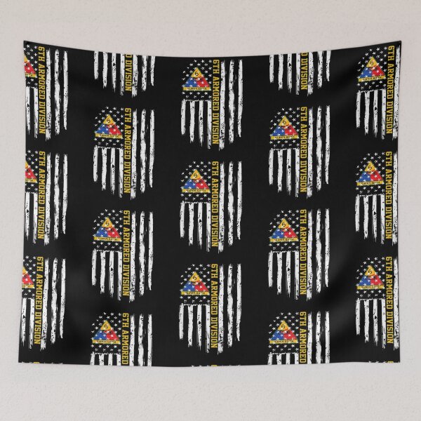 Item preview, 6th Armored Division American Flag designed and sold by EstherDoyle.