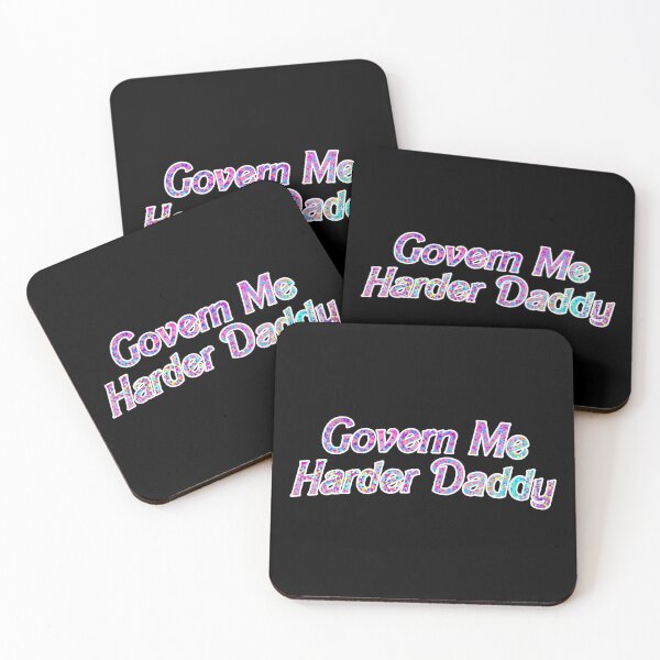 Item preview, Govern Me Harder Daddy Foil Doll Text designed and sold by AuntieVaxxer Official Shop.