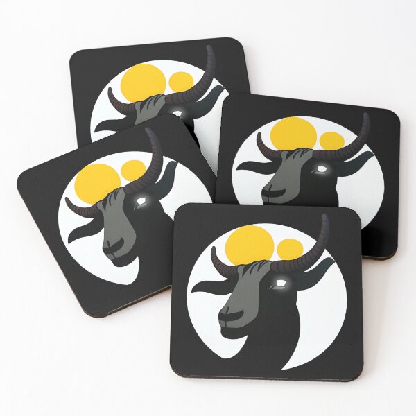 Item preview, Majestic Black Goat Sticker Design  designed and sold by Litheon.