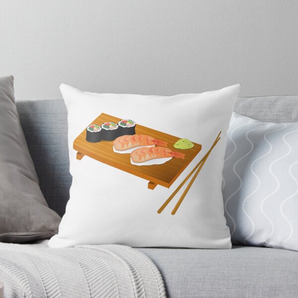 Item preview, Tray of Sushi Sashimi Chop Sticks Raw Fish designed and sold by stevesemojis.