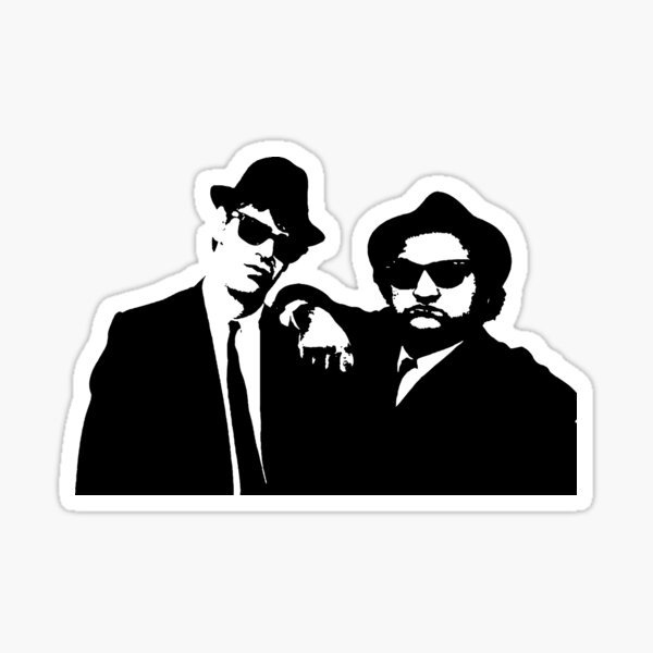 Blues Brothers Metal Graphic Die Cut decal sticker Car Truck Boat Window 12" 