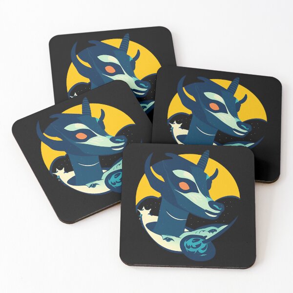 Item preview, Moon Goat Abstract Sticker Design  designed and sold by Litheon.
