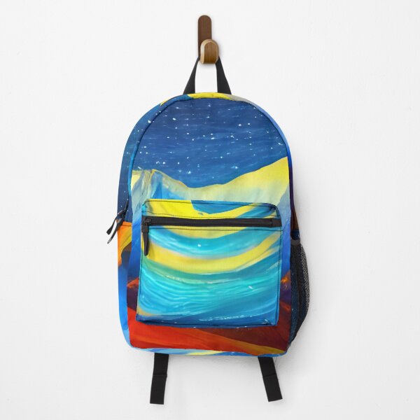 Item preview, Night Starry Mountain Art ,Colorful Night Sky Art, Spiritual Starry Art designed and sold by viewgraphics.