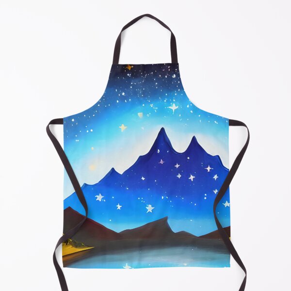 Item preview, Night Starry Mountain Art ,Colorful Night Sky Art, Spiritual Starry Art designed and sold by viewgraphics.