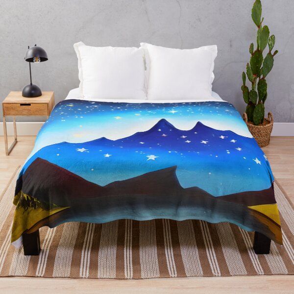 Item preview, Night Starry Mountain Art ,Colorful Night Sky Art, Spiritual Starry Art  designed and sold by viewgraphics.