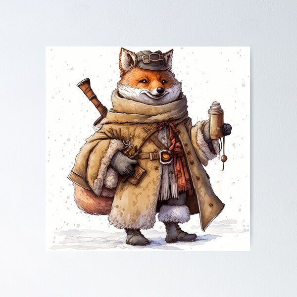 Anthropomorphic Fox Posters for Sale