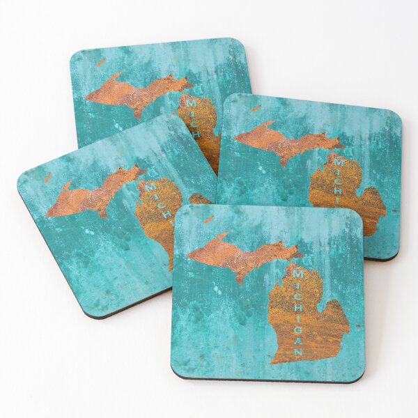 Item preview, Michigan Rust on Teal designed and sold by Elisabeth Lucas.