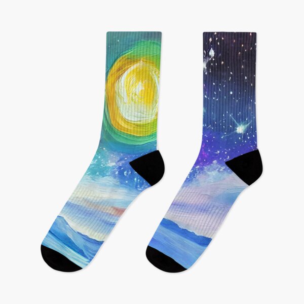 Item preview, Night Starry Sky Landscape, Colorful Night Sky Art, Nature Art, Spiritual Starry Art designed and sold by viewgraphics.
