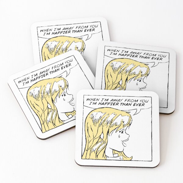Item preview, When I'm Away From You I'm Happier Than Ever designed and sold by jackellies.