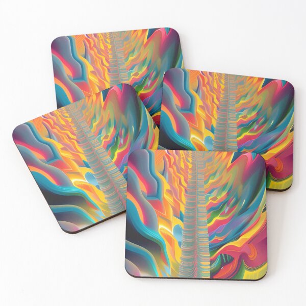 Item preview, Colorful Psychedelic Stairway Pattern designed and sold by bandjdesigns.