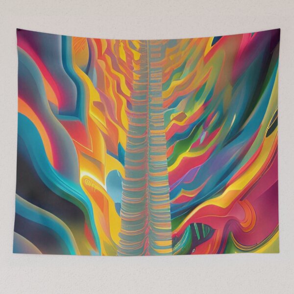 Item preview, Colorful Psychedelic Stairway Pattern designed and sold by bandjdesigns.