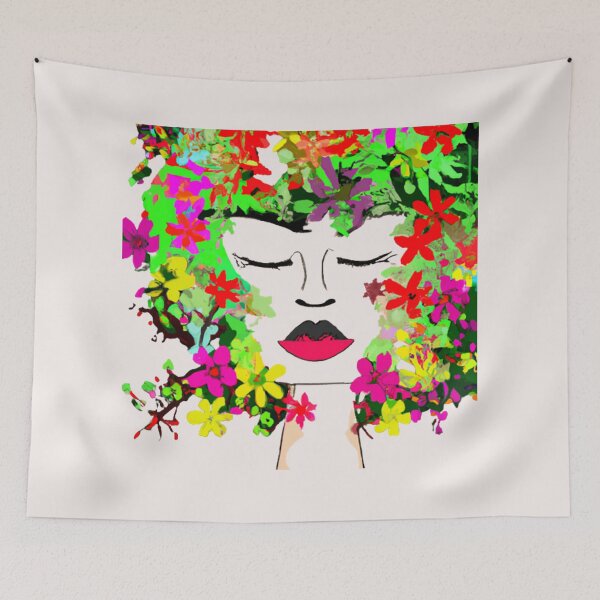 Item preview, ECOLOGICAL FLOWERS FEMALE FACE designed and sold by CSJ7.