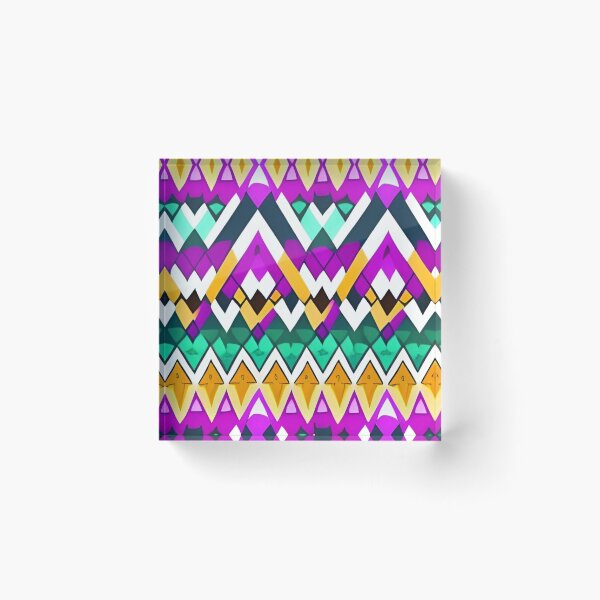 Item preview, Colorful Abstract Triangle Pattern designed and sold by bandjdesigns.