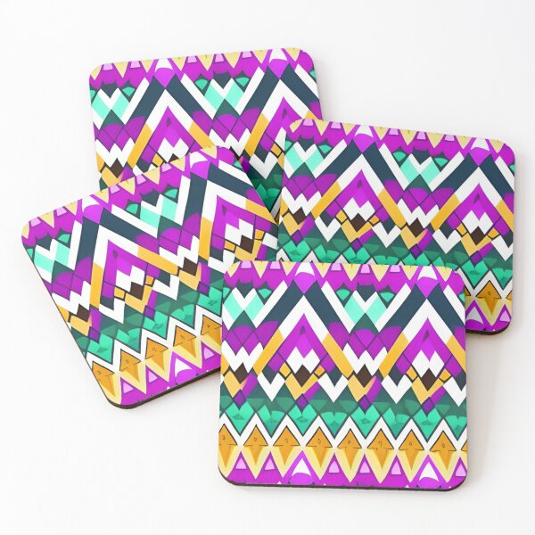 Item preview, Colorful Abstract Triangle Pattern designed and sold by bandjdesigns.